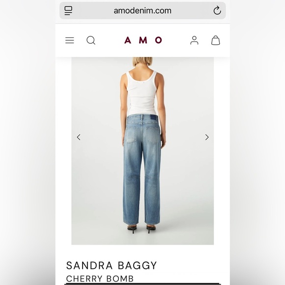 EUC AMO women’s Sandra Baggy in Cherry Bomb size 26 - Picture 11 of 11